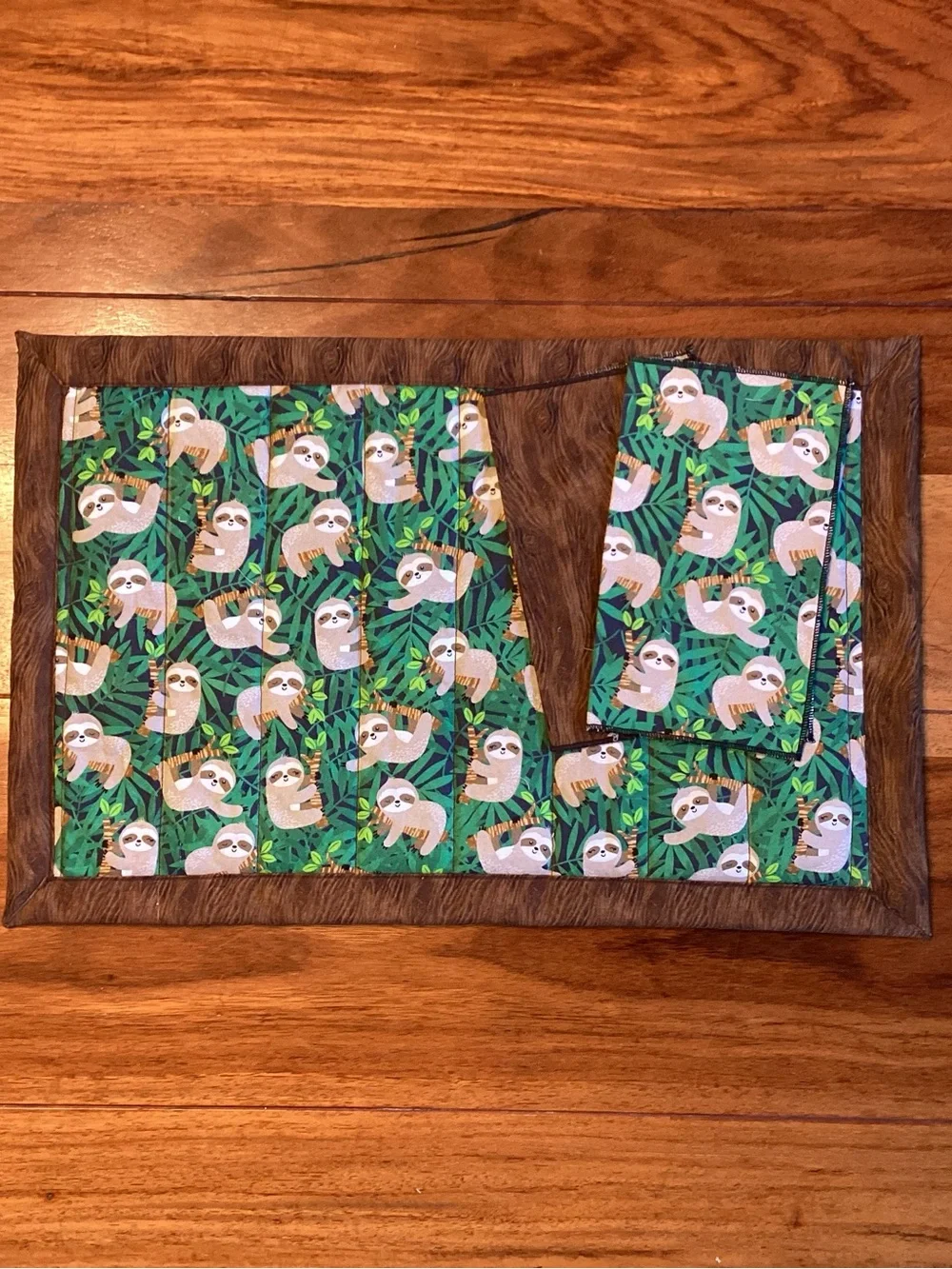 Kids Sloth Print Placemat Set